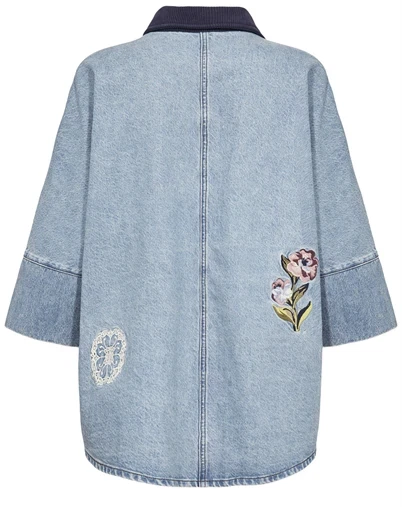 Nümph - NUDenma Oversize Bluse - Medium Blue Denim